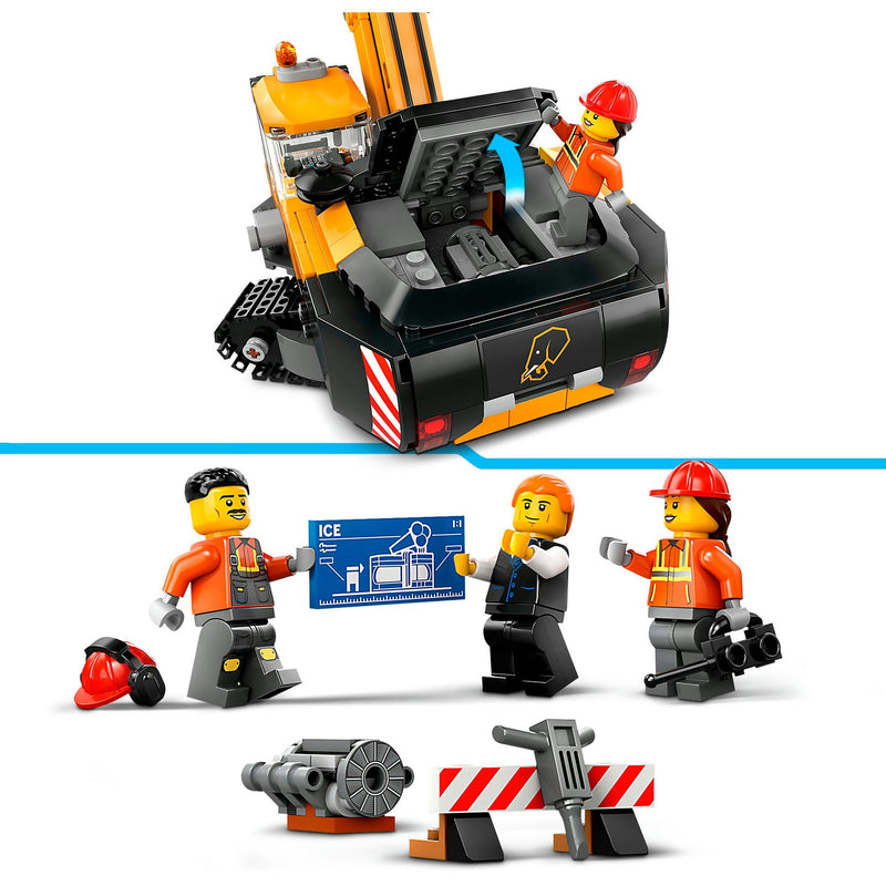 Load image into Gallery viewer, Lego city - gele graafmachine constructiespeelgoed (60420)