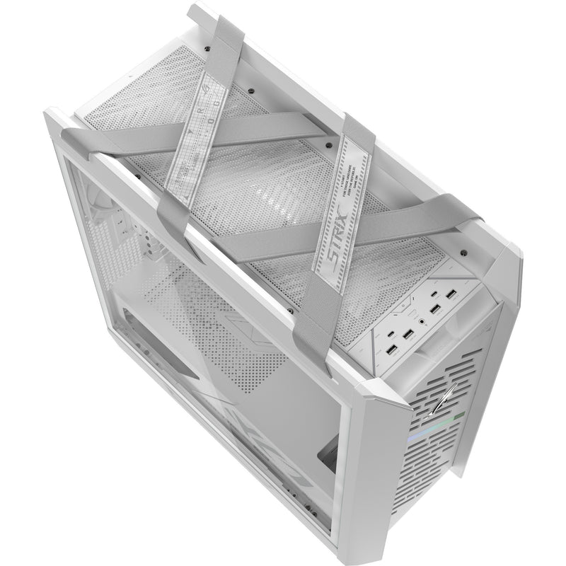 Load image into Gallery viewer, Asus rog strix helios ii gx601s midi tower behuizing (wit | 4x usb-a | 2x usb-c | rgb | tempered glass)