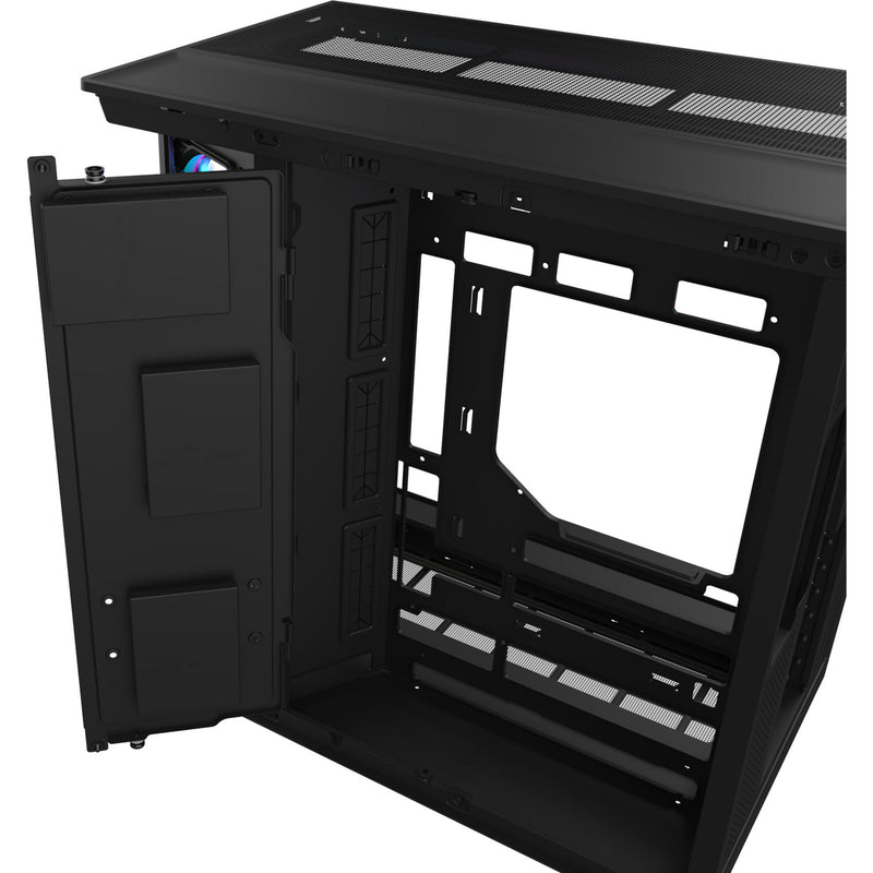 Load image into Gallery viewer, Thermaltake view 380 xl ws argb midi tower behuizing (zwart houtkleur | 2x usb-a | 1x usb-c | rgb | tempered glass)