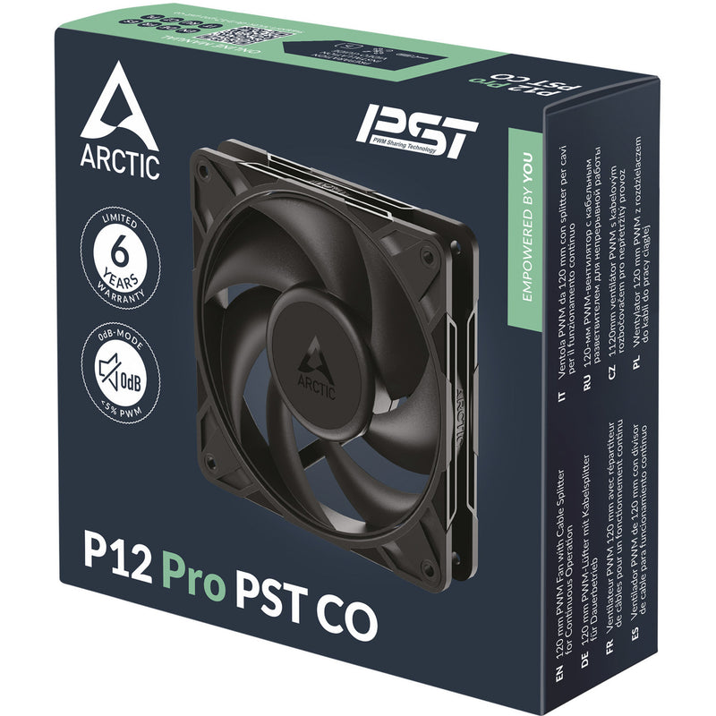 Load image into Gallery viewer, Arctic p12 pro pst co case fan (zwart, 120 x 120 x 25 mm, pwm)