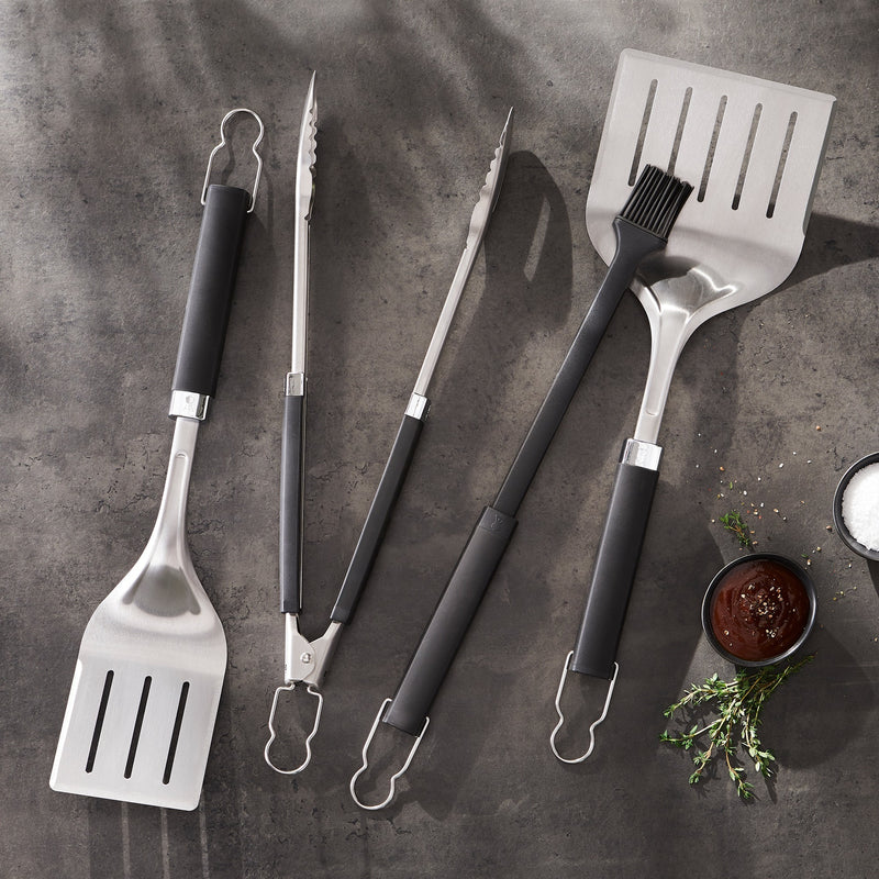 Load image into Gallery viewer, Weber precision barbecuespatel (roestvrij staal zwart)