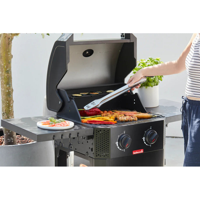 Load image into Gallery viewer, Barbecook luca 210 gasbarbecue met zijtafels (zwart)