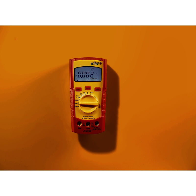Load image into Gallery viewer, Wiha digitale multimeter tot 600 v ac, cat iv meetapparaat (rood geel)