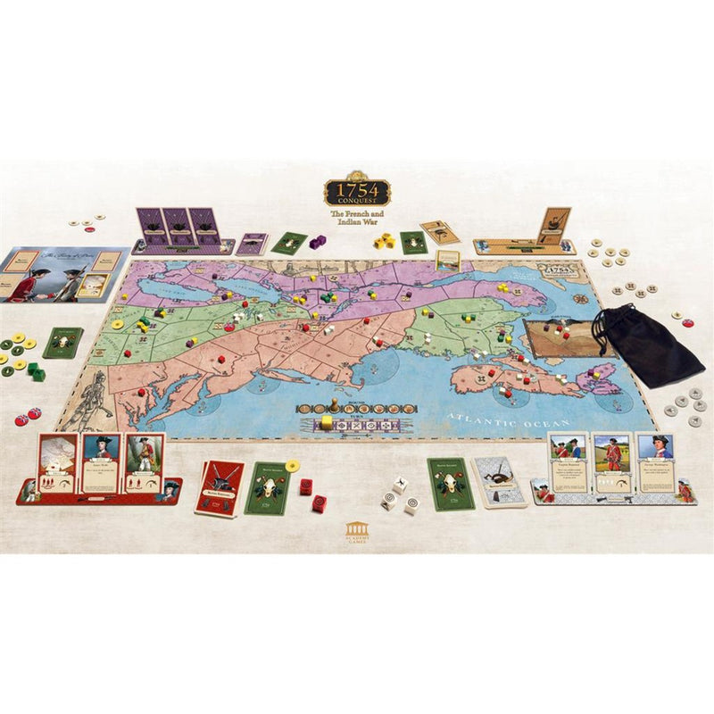 Load image into Gallery viewer, European player network 1754 conquest: the french and indian war bordspel (engels, 2 - 4 spelers, 60 - 240 minuten, vanaf 12 jaar)