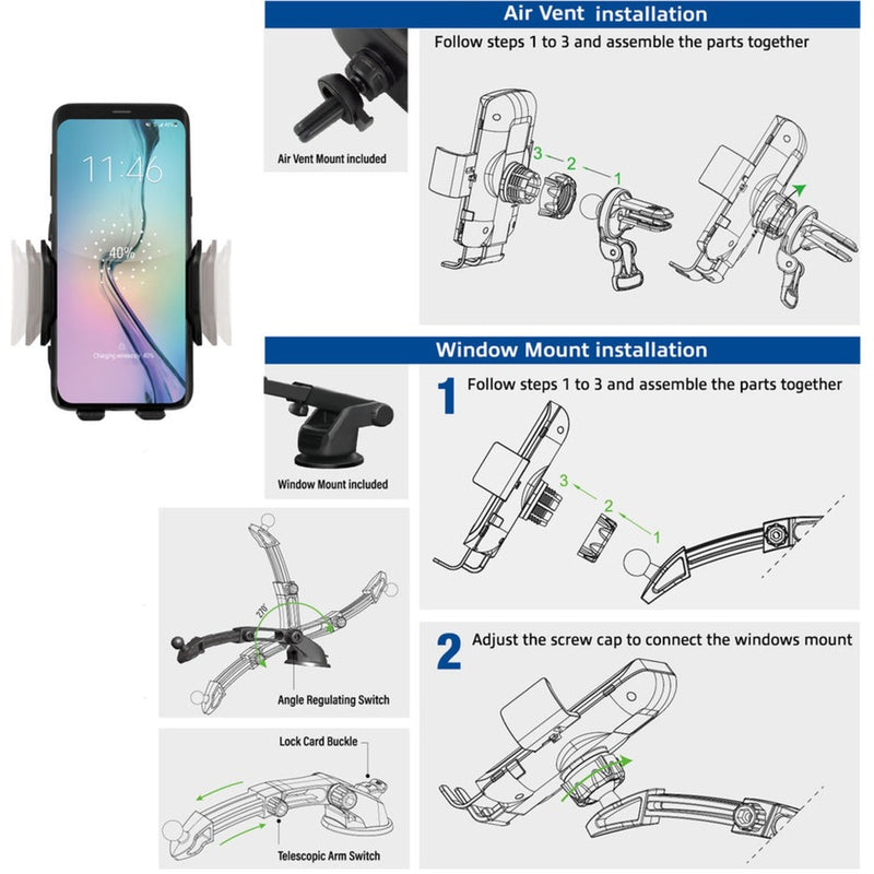 Load image into Gallery viewer, Act smartphonehouder ac9010 zwart