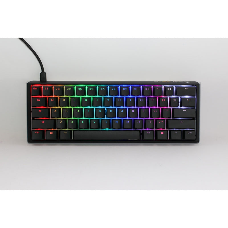 Load image into Gallery viewer, Ducky one 3 classic mini, toetsenbord (zwart wit, us lay-out, cherry mx brown, rgb led, double-shot pbt, hot-swappable, quack mechanics, 60%)