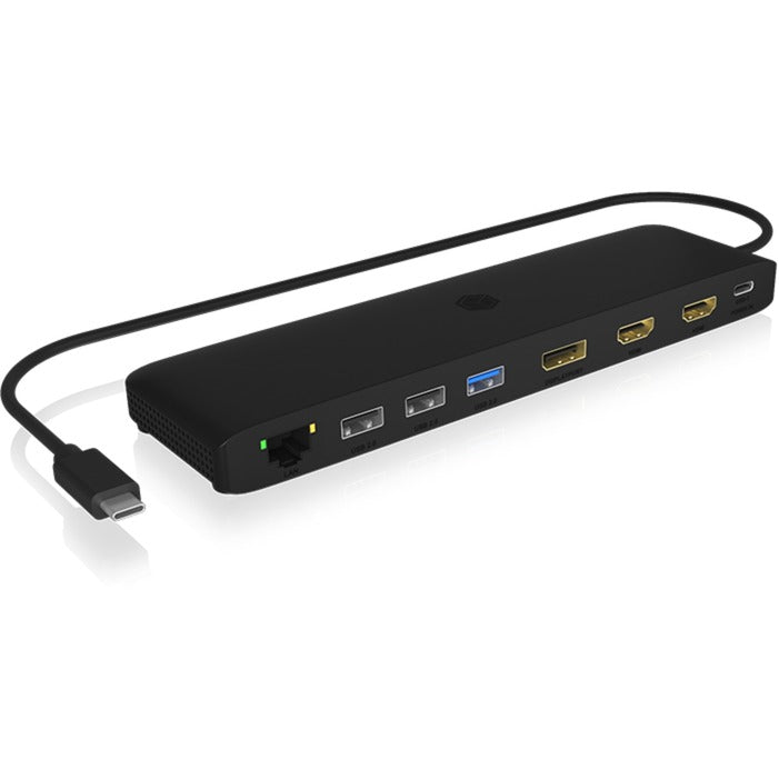 Load image into Gallery viewer, Icy box ib-dk2116-c 11-in-1 mobile dockingstation with triple video output (zwart, hdmi, displayport, lan, usb type-c)