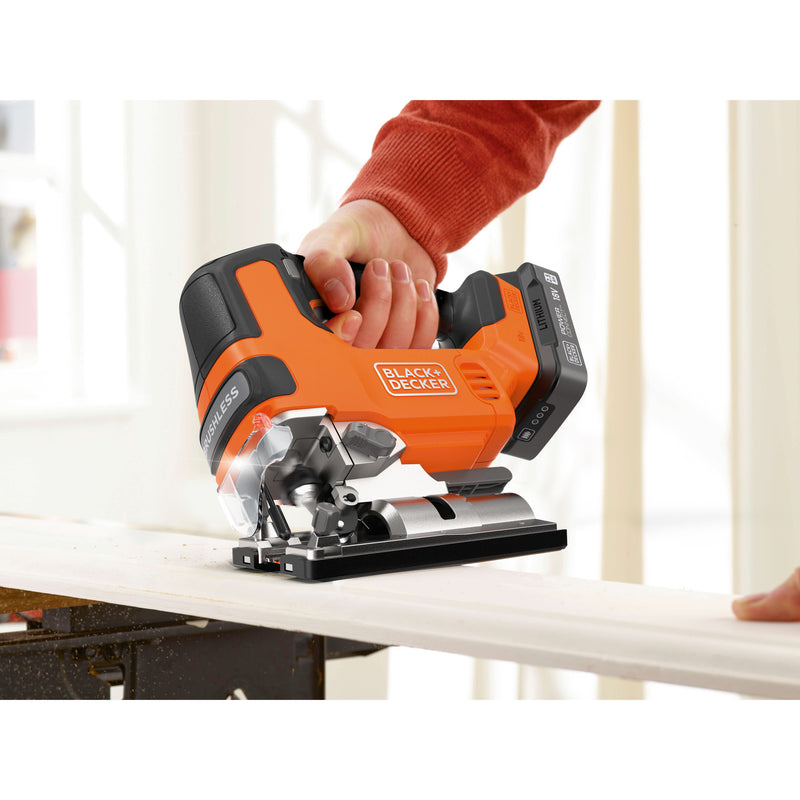 Afbeelding laden in galerijviewer, Black+decker blcjs78n-xj 18v decoupeerzaag (zwart oranje, accu en oplader niet inbegrepen)