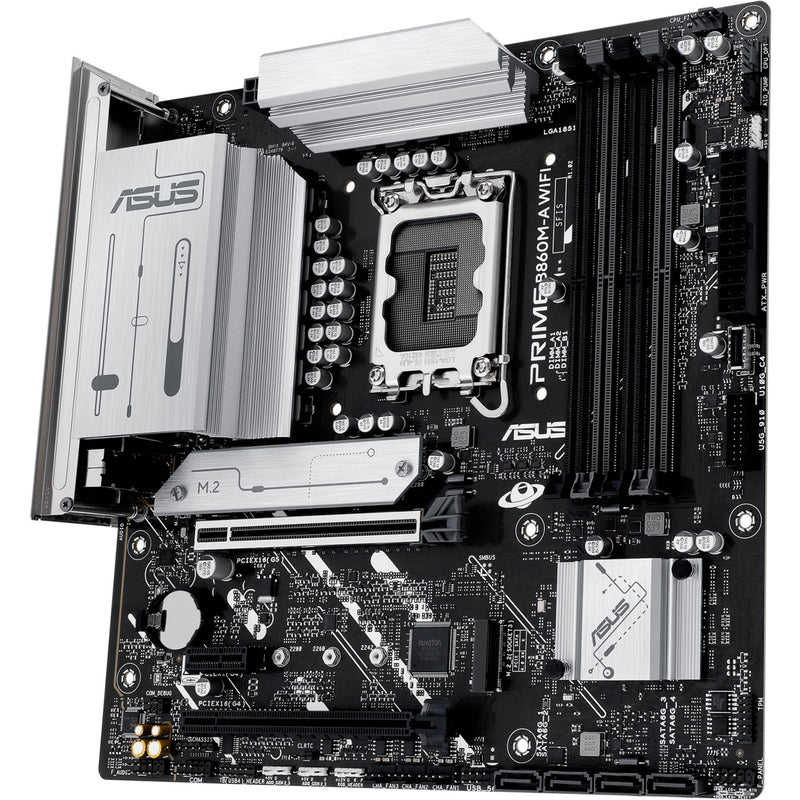 Load image into Gallery viewer, Asus prime b860m-a wifi socket 1851 moederbord (raid, 2.5 gb-lan, wi-fi 6e, bt, sound, µatx)