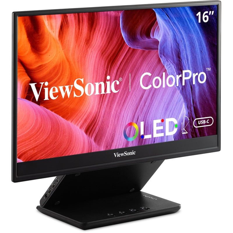 Load image into Gallery viewer, Viewsonic vp16-oled 16 monitor (zwart (mat), 1x micro-hdmi, usb-c, sound)