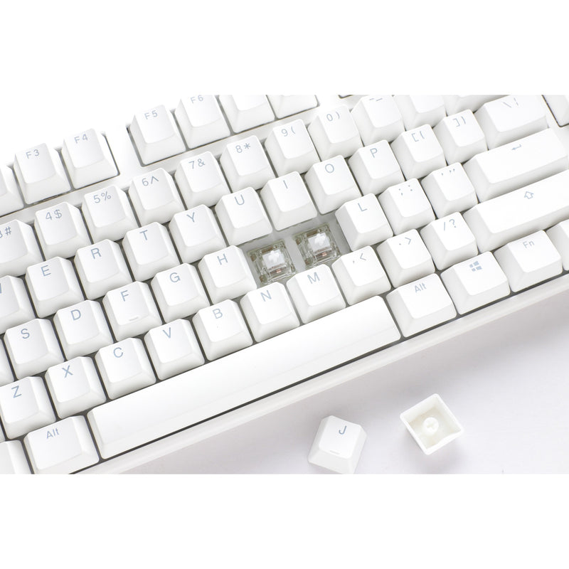 Load image into Gallery viewer, Ducky one 3 classic pure white, toetsenbord (wit, us lay-out, cherry mx blue, rgb led, double-shot pbt, hot-swappable, quack mechanics)