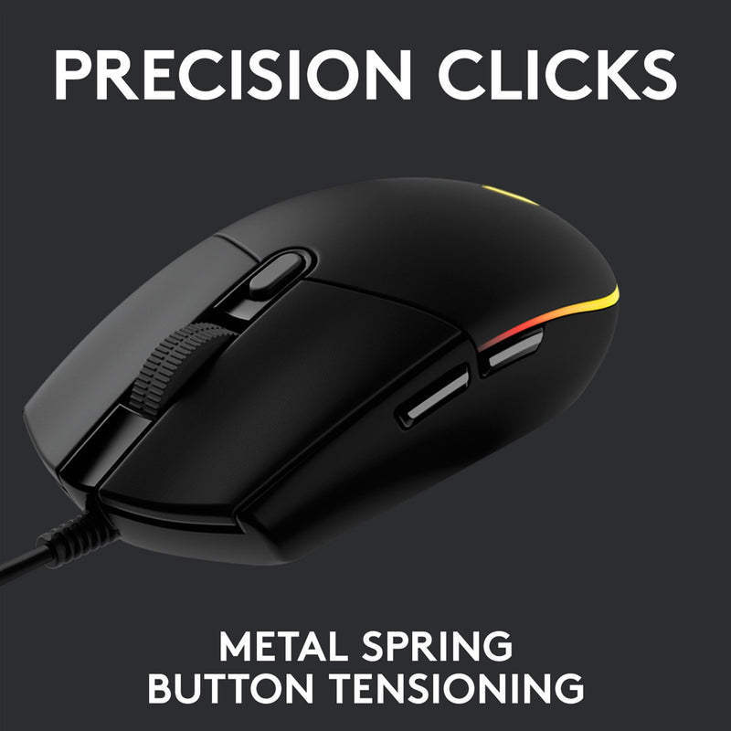 Load image into Gallery viewer, Logitech g203 lightsync gaming muis (zwart, 200 - 8000 dpi, rgb leds)