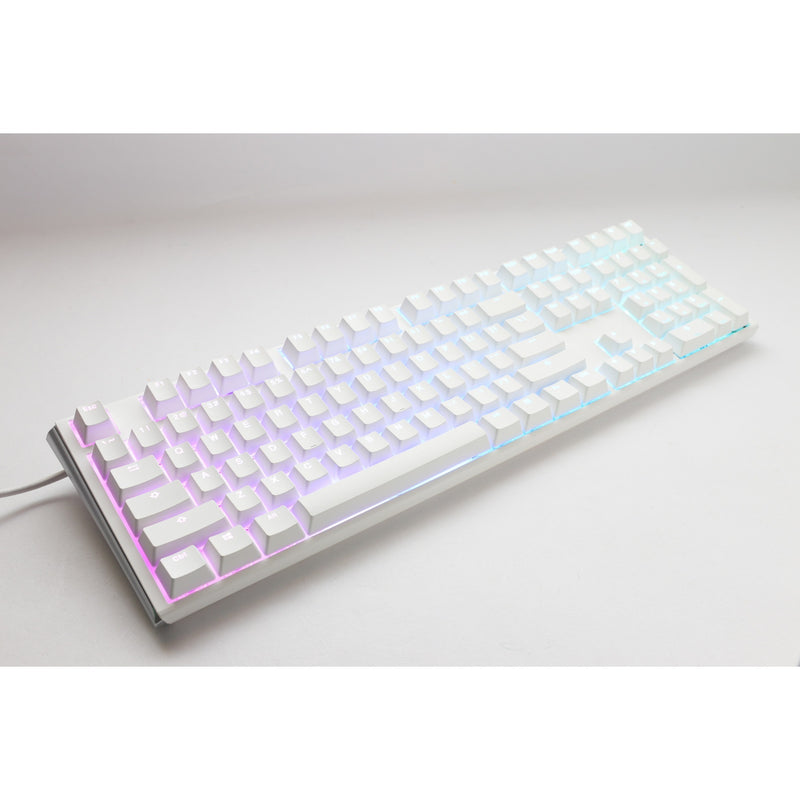 Load image into Gallery viewer, Ducky one 3 classic pure white, toetsenbord (wit, us lay-out, cherry mx blue, rgb led, double-shot pbt, hot-swappable, quack mechanics)