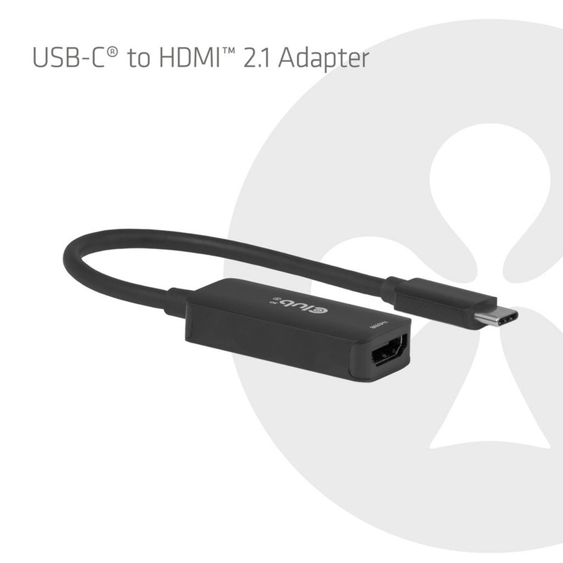 Afbeelding laden in galerijviewer, Club 3d cac-2505 usb-c naar hdmi 2.1 adapter 8k60hz (zwart)