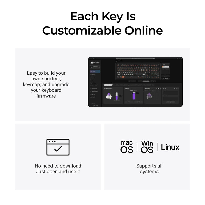 Load image into Gallery viewer, Keychron q5 he 8k magnetic switch keyboard (wit, us lay-out (qwerty), ultra-fast lime, 96%, rgb leds, osa double-shot pbt, hot swap, knob)