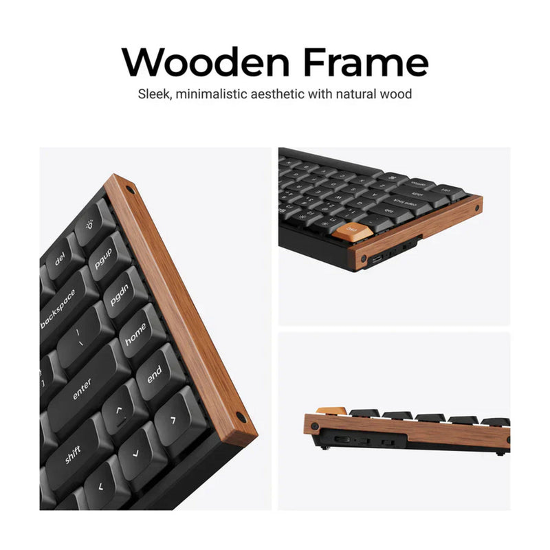 Load image into Gallery viewer, Keychron k3 max se qmk wireless custom mechanical keyboard (zwart, us lay-out (qwerty), milk pom brown, 75%, rgb, hot swap, 2.4 ghz | bluetooth 5.3 | usb-c)