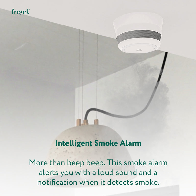 Load image into Gallery viewer, Frient intelligent smoke alarm melder (wit, zigbee 3.0)