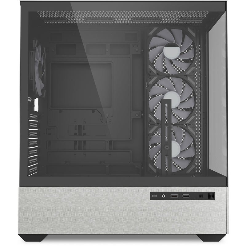 Load image into Gallery viewer, Sharkoon ak7 argb midi tower behuizing (zwart | 2x usb-a | 1x usb-c | rgb | tempered glass)