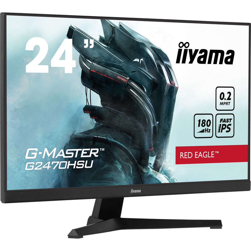 Load image into Gallery viewer, Iiyama g-master red eagle gb2470hsu-b6 24 gaming monitor (zwart, hdmi, displayport, 4x usb-a, usb-b, 180 hz)