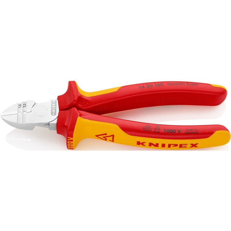 Load image into Gallery viewer, Knipex diagonale striptang 1426160 kniptang (rood geel)