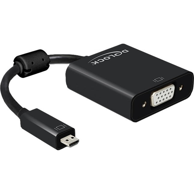 Load image into Gallery viewer, Delock micro-hdmi naar vga adapter (zwart, 0,17 meter)