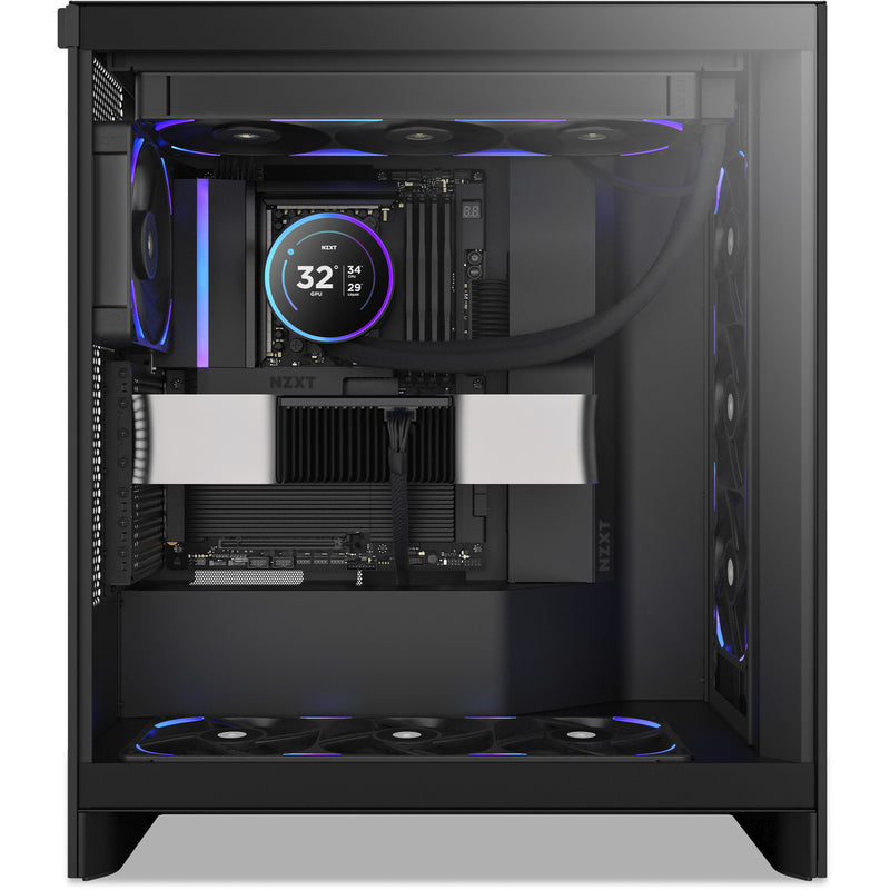 Load image into Gallery viewer, Nzxt f360x rgb case fans (zwart, 3 stuks, 360 x 120 x 30 mm, pwm)