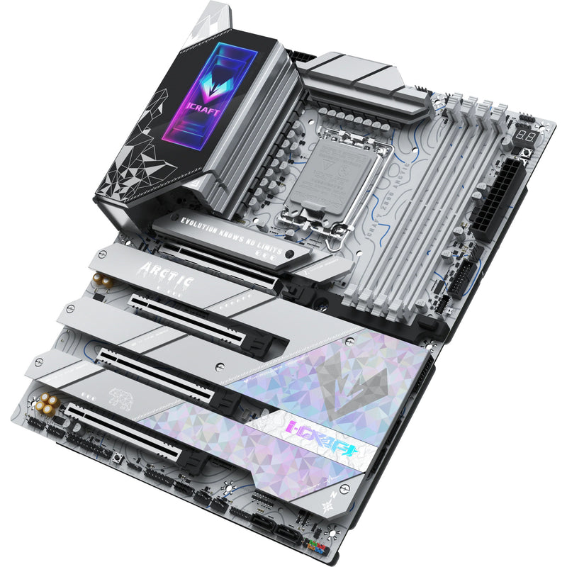 Afbeelding laden in galerijviewer, Maxsun ms-icraft z890 arctic socket 1851 moederbord (wit, raid, 2.5 gb-lan, wlan, bt, sound, atx)