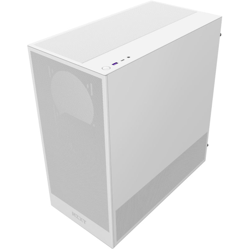 Load image into Gallery viewer, Nzxt h5 flow v2 midi tower behuizing (wit | 1x usb-a | 1x usb-c | tempered glass)