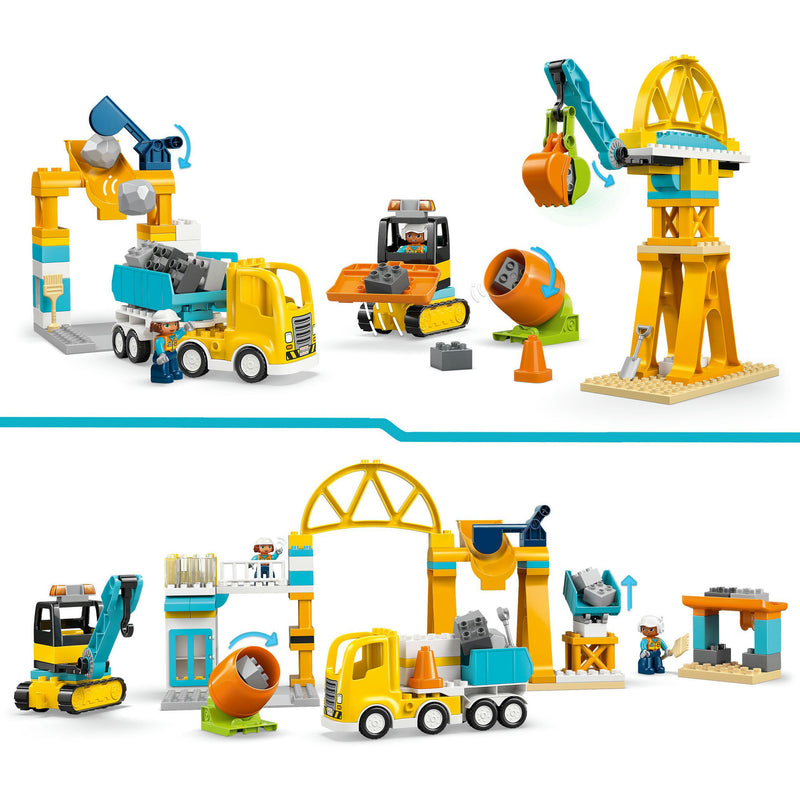 Afbeelding laden in galerijviewer, Lego duplo town 10476 - bouwplaats - meisjes en jongens - multicolor