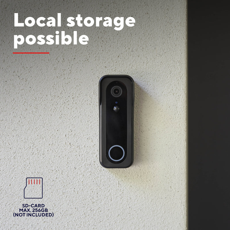 Load image into Gallery viewer, Trust doorcam-3000 slimme wifi deurbelcamera (zwart, 2.4 ghz wifi)
