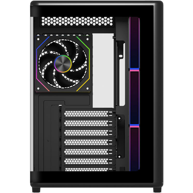 Load image into Gallery viewer, Cooler master elite 600 argb midi tower behuizing (zwart | 2x usb-a | 1x usb-c | rgb | tempered glass)