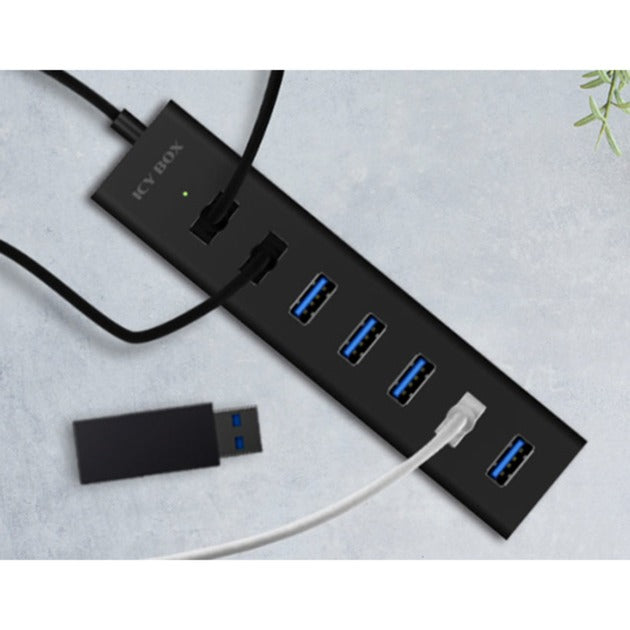 Load image into Gallery viewer, Icy box ib-hub1700-u3 usb-hub (zwart)