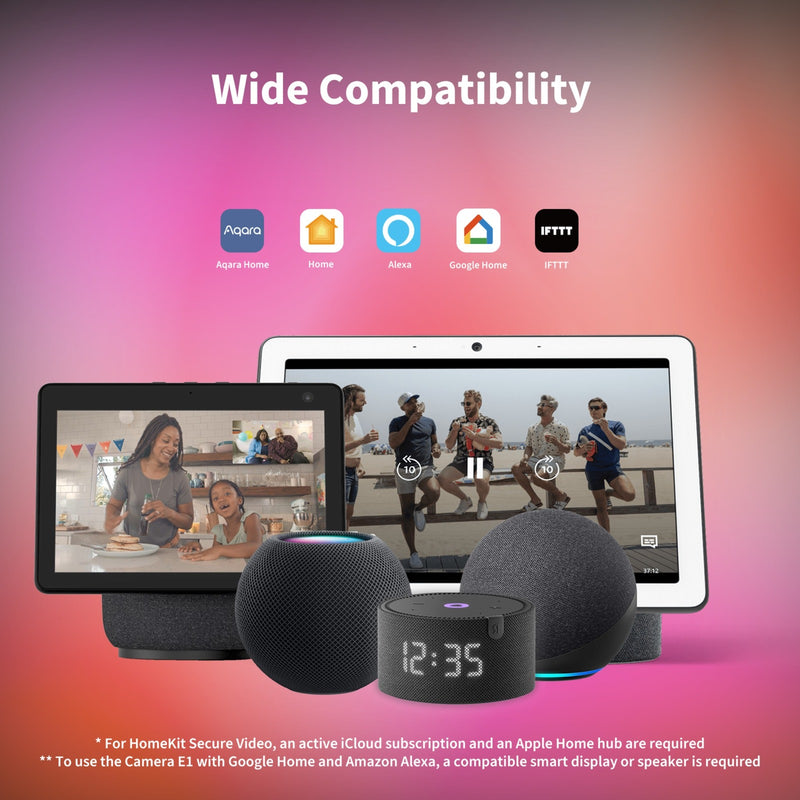 Load image into Gallery viewer, Aqara camera e1 (wit, wi-fi 6, bluetooth 5.2)