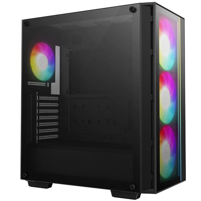 Load image into Gallery viewer, Deepcool matrexx 55 v4 c midi tower behuizing (zwart | 1x usb-a | 1x usb-c | rgb | window)
