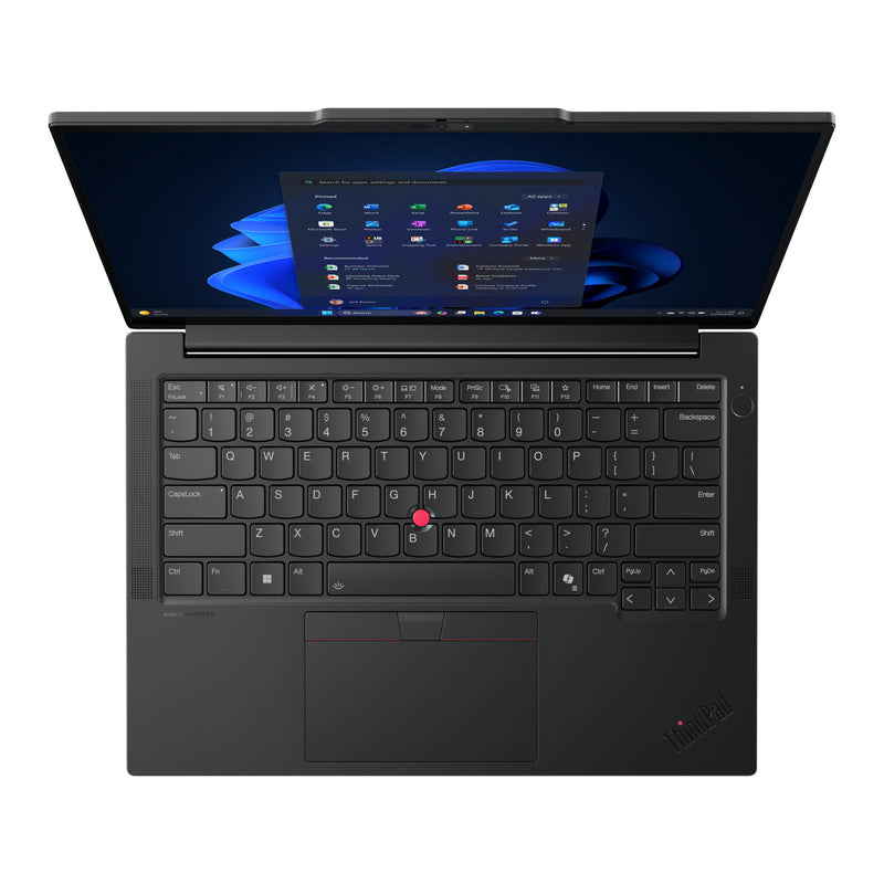 Afbeelding laden in galerijviewer, Lenovo thinkpad e14 gen 7 amd (21t0006qmh) 14 laptop (zwart | ryzen 7 250 | radeon 780m | 16 gb | 512 gb ssd)