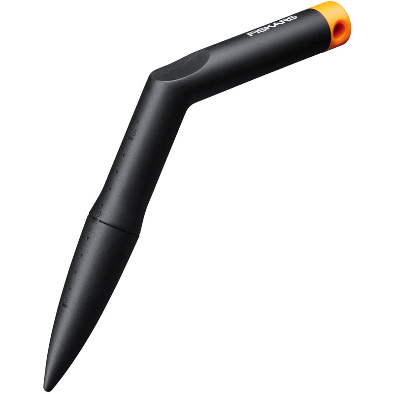 Load image into Gallery viewer, Fiskars solid plantstok bollenplanter (zwart oranje)