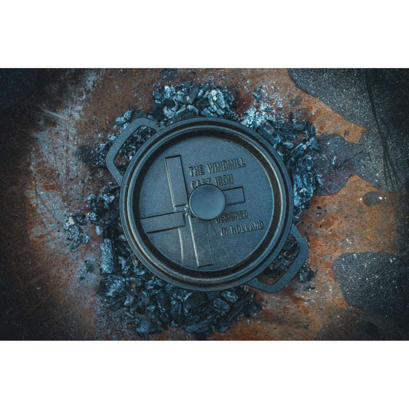Afbeelding laden in galerijviewer, The windmill bbq pan s bak- braadpan (zwart, ø 20 cm | 2.1 liter)