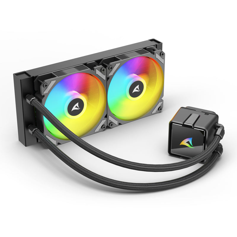 Load image into Gallery viewer, Sharkoon s50 argb waterkoeling (zwart, 4-pins pwm)