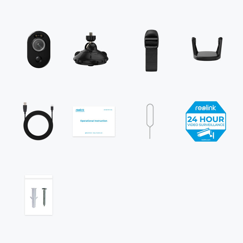 Load image into Gallery viewer, Reolink argus b330 smart 2k 4mp wire-free camera with motion spotlight (zwart, 5ghz 2.4ghz wifi)