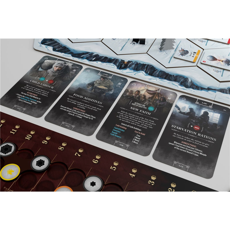Afbeelding laden in galerijviewer, European player network frostpunk bordspel (engels, 1 - 4 spelers, 120 - 150 minuten, vanaf 16 jaar)