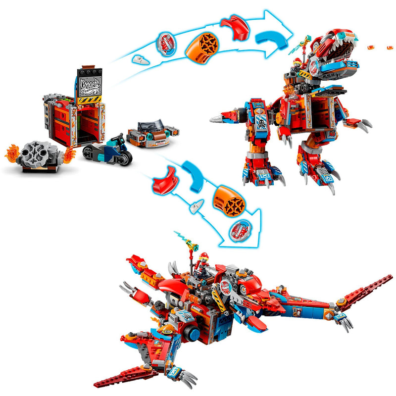 Load image into Gallery viewer, Lego dreamzzz - coopers robotdinosaurus c. rex constructiespeelgoed (71484)