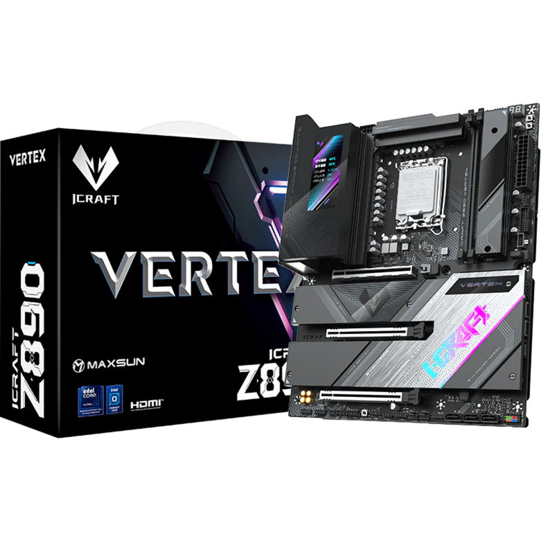 Afbeelding laden in galerijviewer, Maxsun ms-icraft z890 vertex socket 1851 moederbord (zwart, raid, 5 gb-lan, wlan, bt, sound, atx)