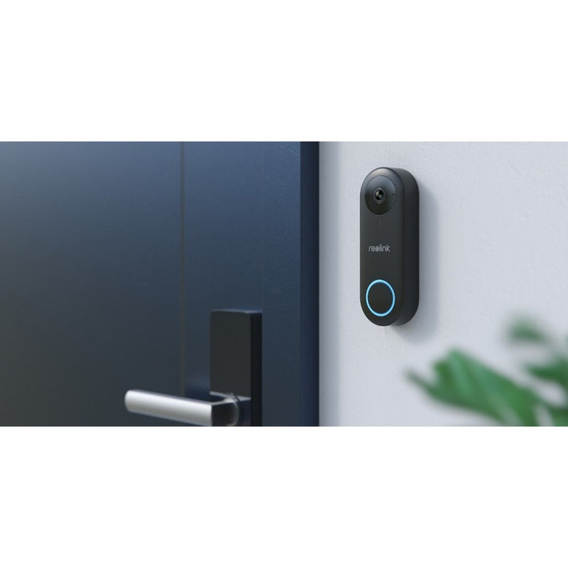 Afbeelding laden in galerijviewer, Reolink smart 2k+ bedrade poe videodeurbel met gong (zwart)