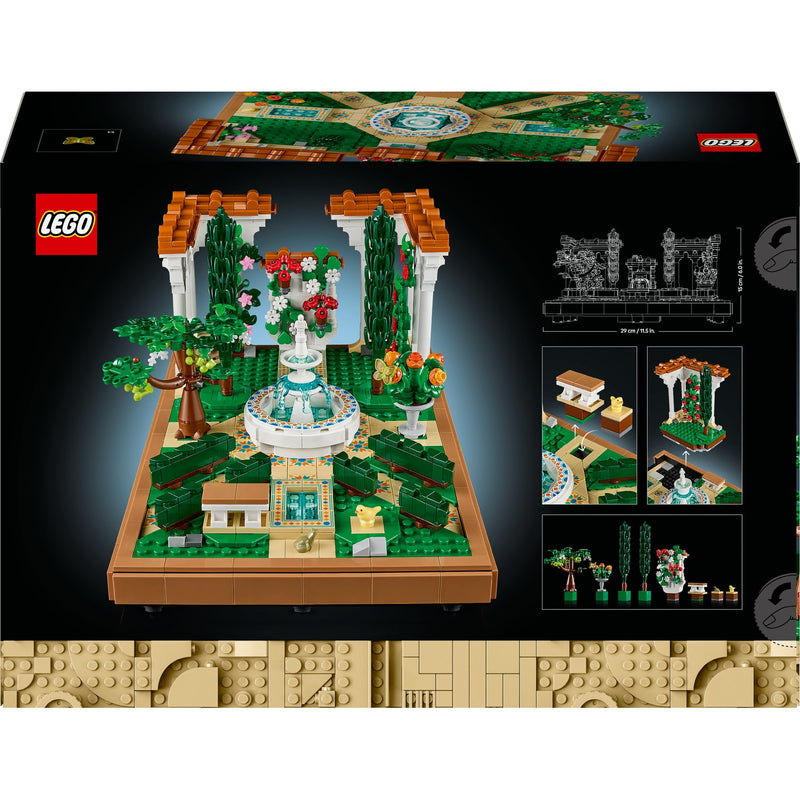 Load image into Gallery viewer, Lego icons - tuin met fontein constructiespeelgoed (10359)