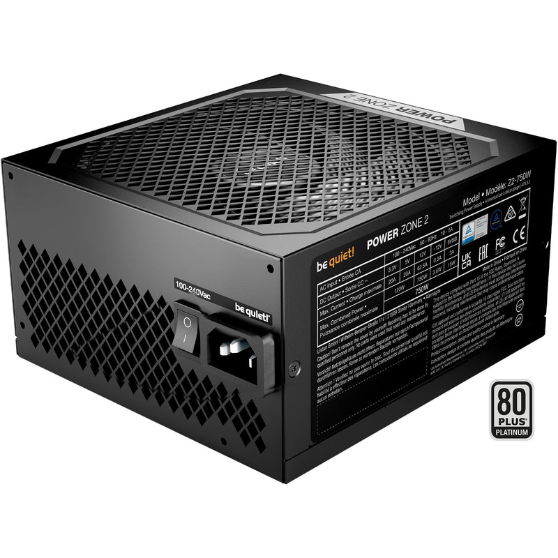 Load image into Gallery viewer, Be quiet! power zone 2 modulaire 750 watt voeding (zwart, 1x 12v-2x6, 3x pcie)