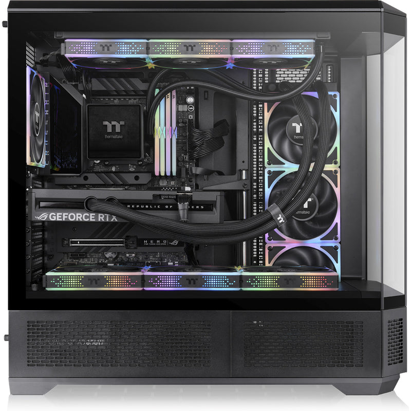 Load image into Gallery viewer, Thermaltake view 600 tg big tower behuizing (zwart | 2x usb-a | 1x usb-c | tempered glass)