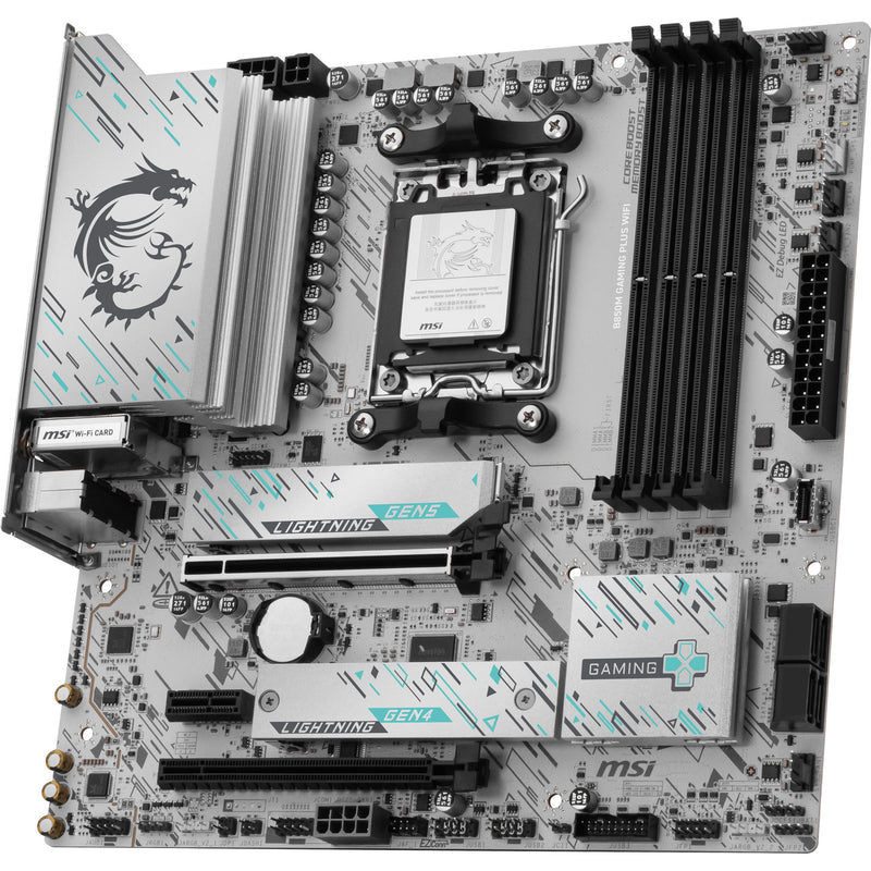 Load image into Gallery viewer, Msi b850m gaming plus wifi socket am5 moederbord (raid, 5gb-lan, wi-fi 7, bt, sound, matx)