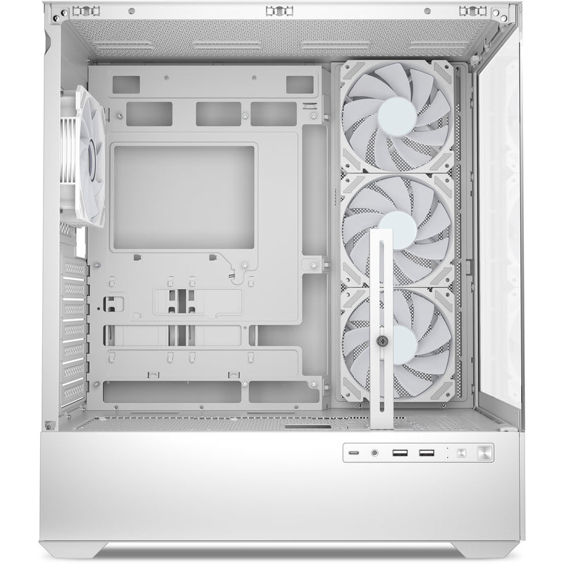 Load image into Gallery viewer, Sharkoon ak6 rgb midi tower behuizing (wit | 2x usb-a | 1x usb-c | rgb | tempered glass)