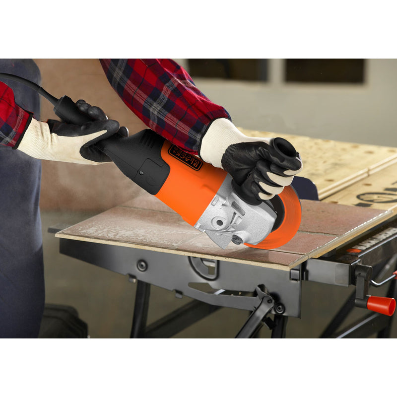 Afbeelding laden in galerijviewer, Black+decker bdgl2223-qs 2200w 230mm haakse slijper (zwart oranje)