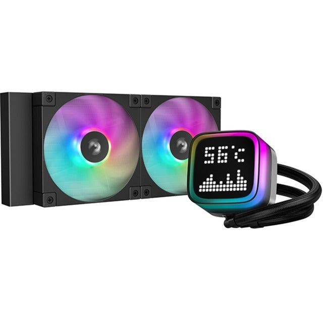 Afbeelding laden in galerijviewer, Deepcool lp240 waterkoeling (zwart, 4-pins pwm fan-connector)